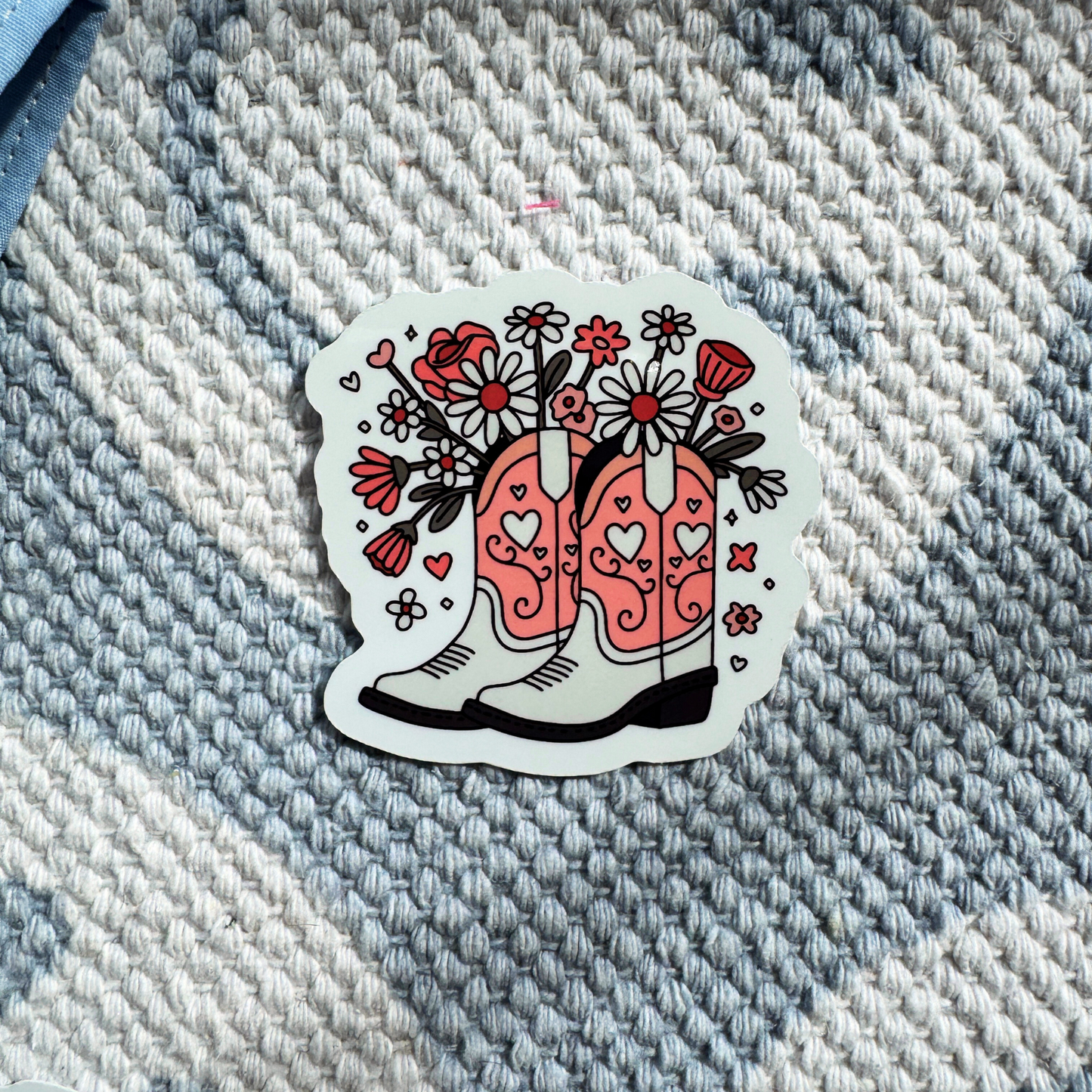 "Blooming Boots" Vinyl Sticker