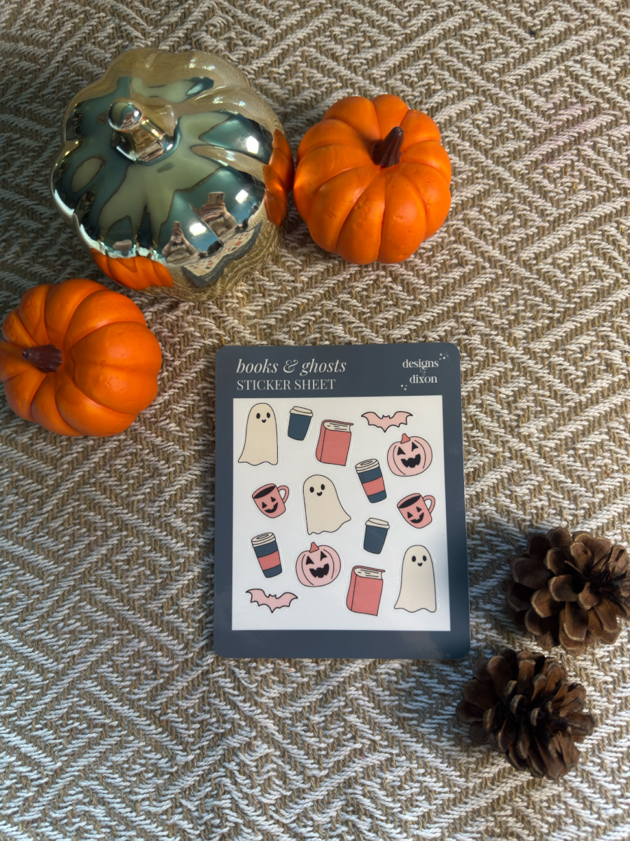 Bookish Ghosts Sticker Sheet