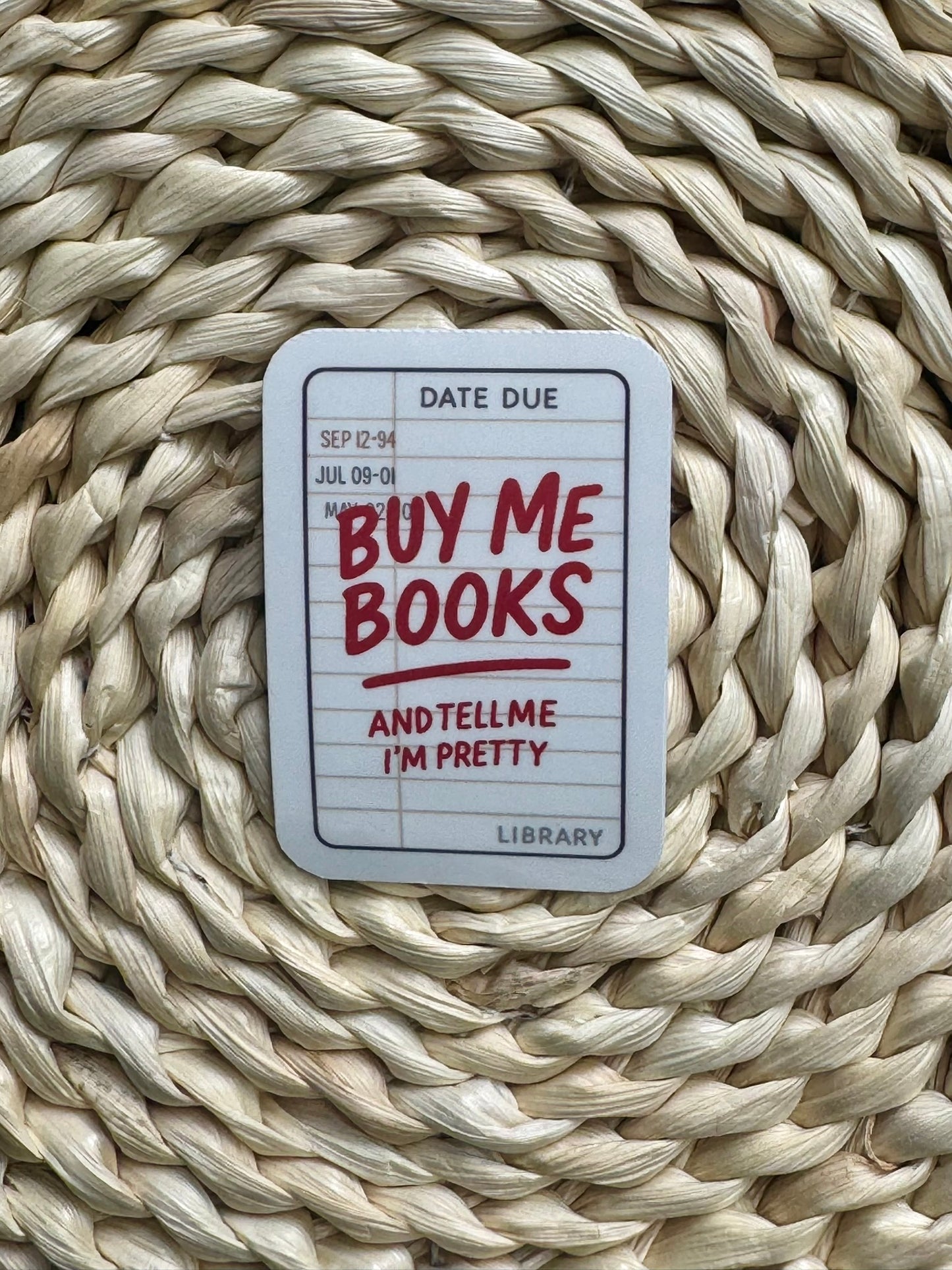 "Buy Me Books" Vinyl Sticker