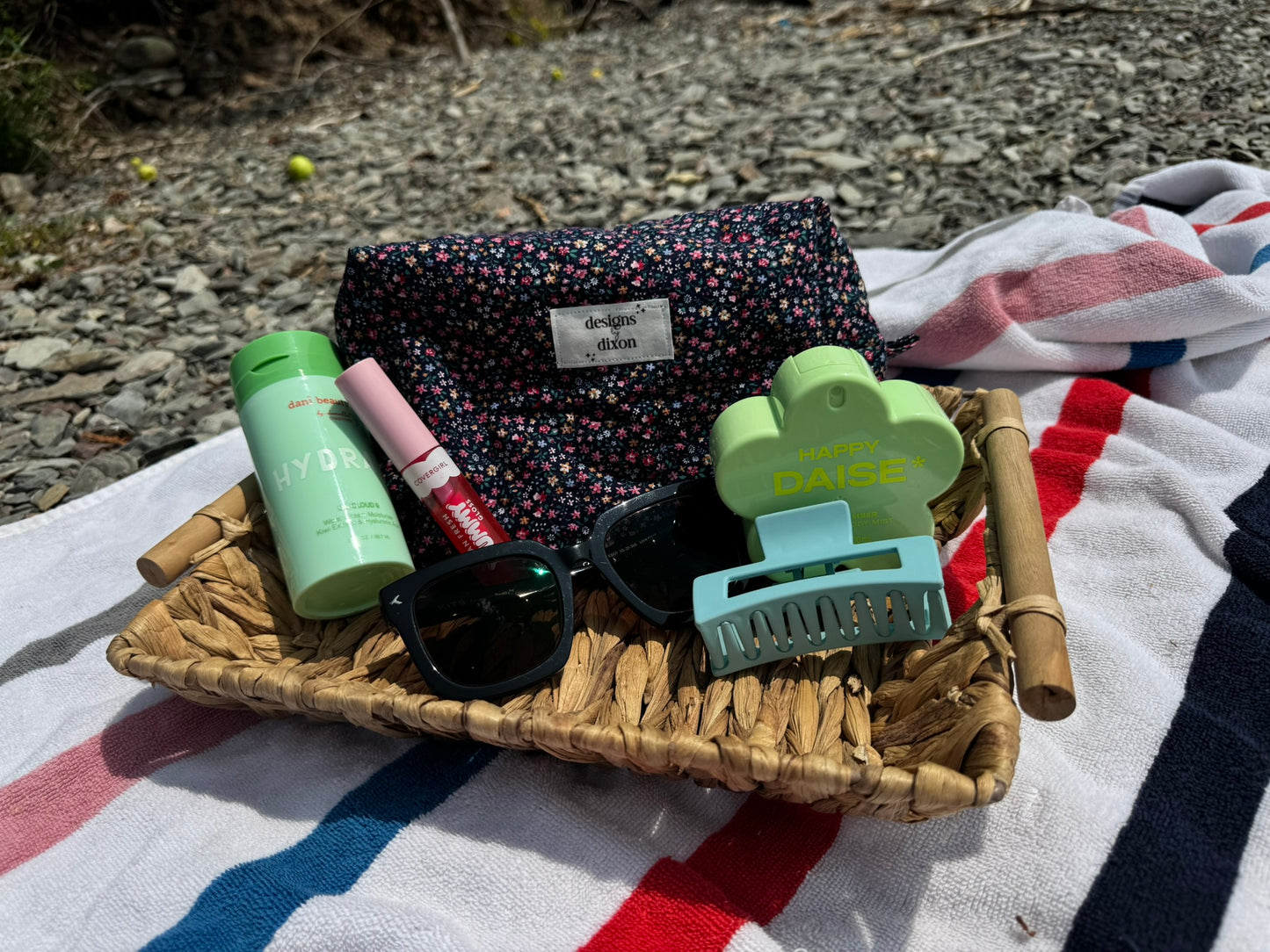 Reclaimed Vintage Fabric Makeup Bag