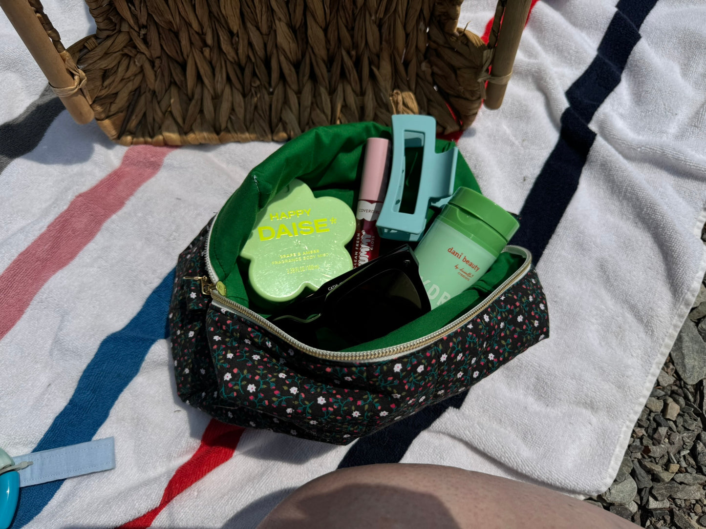 Reclaimed Vintage Fabric Makeup Bag