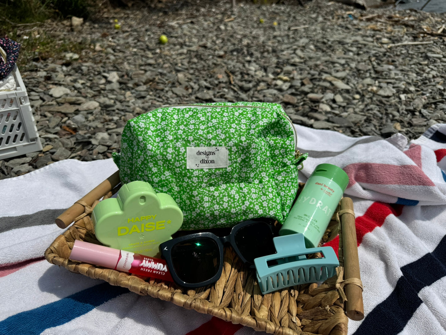 Reclaimed Vintage Fabric Makeup Bag