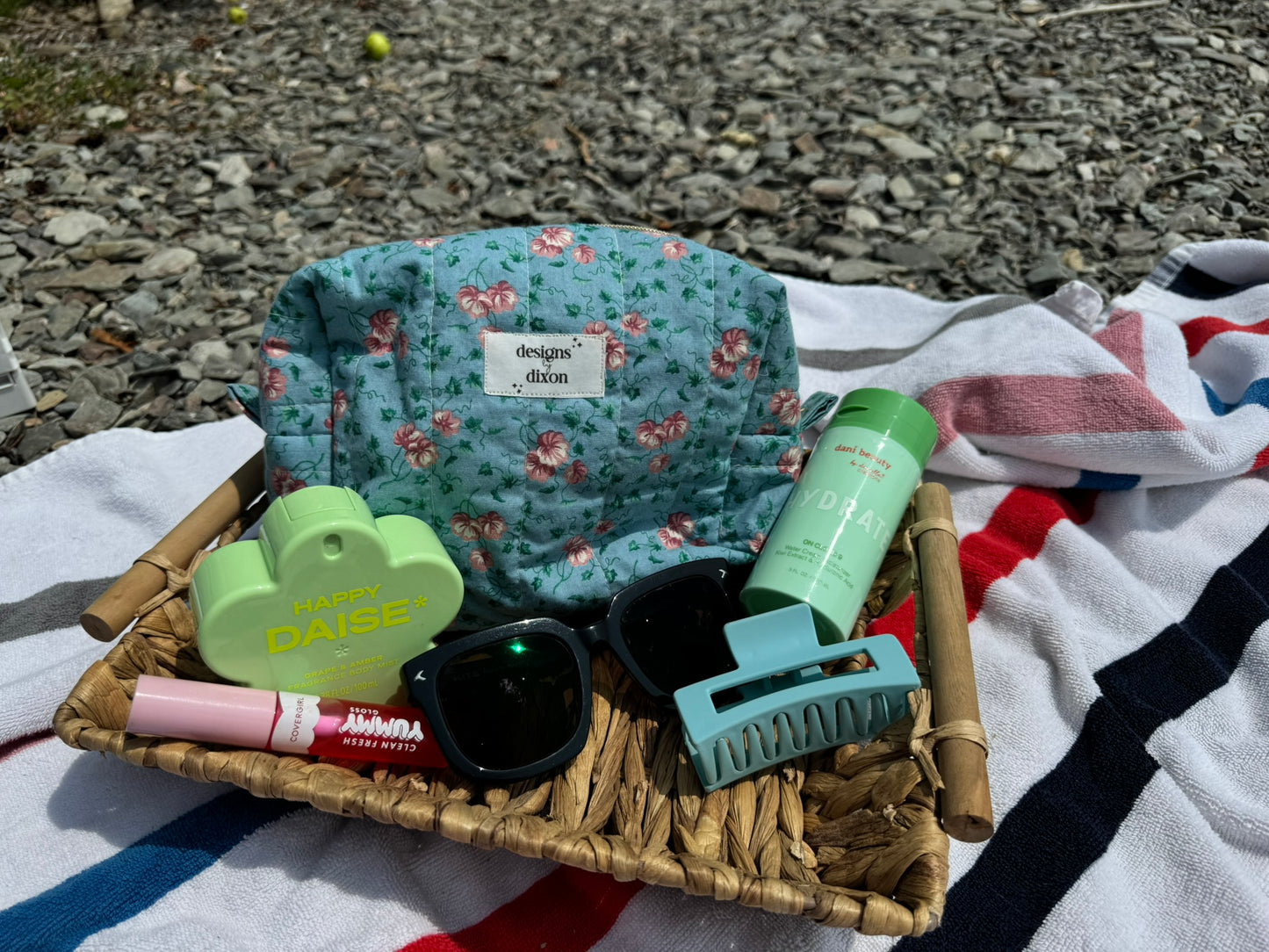 Reclaimed Vintage Fabric Makeup Bag