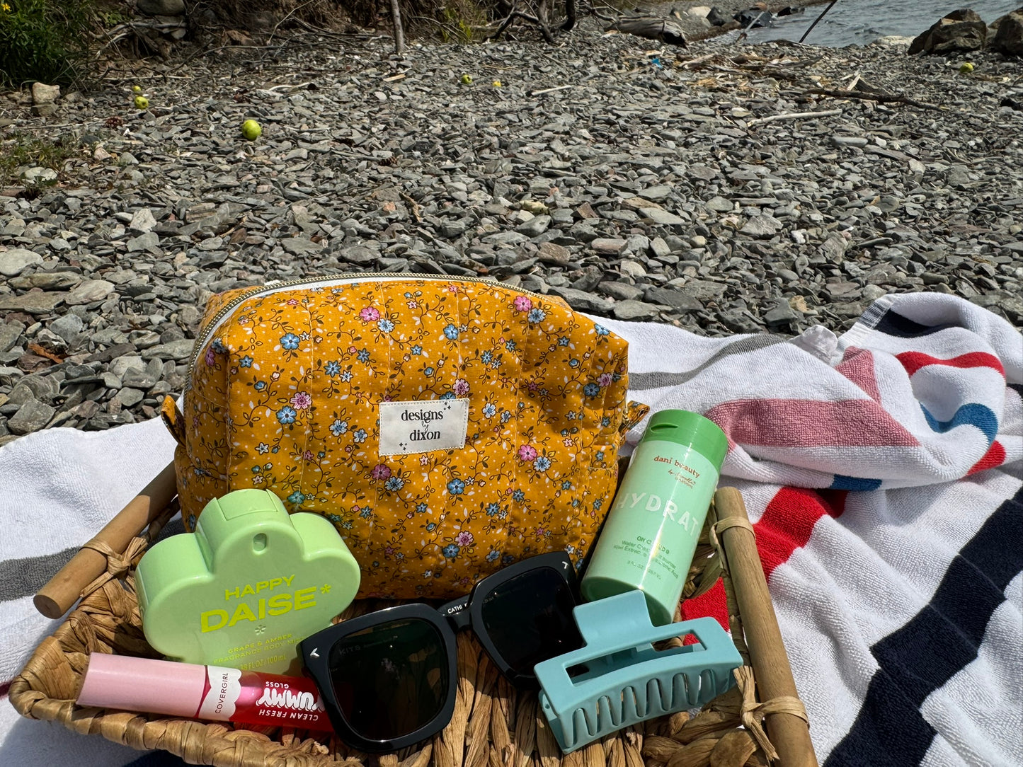 Reclaimed Vintage Fabric Makeup Bag