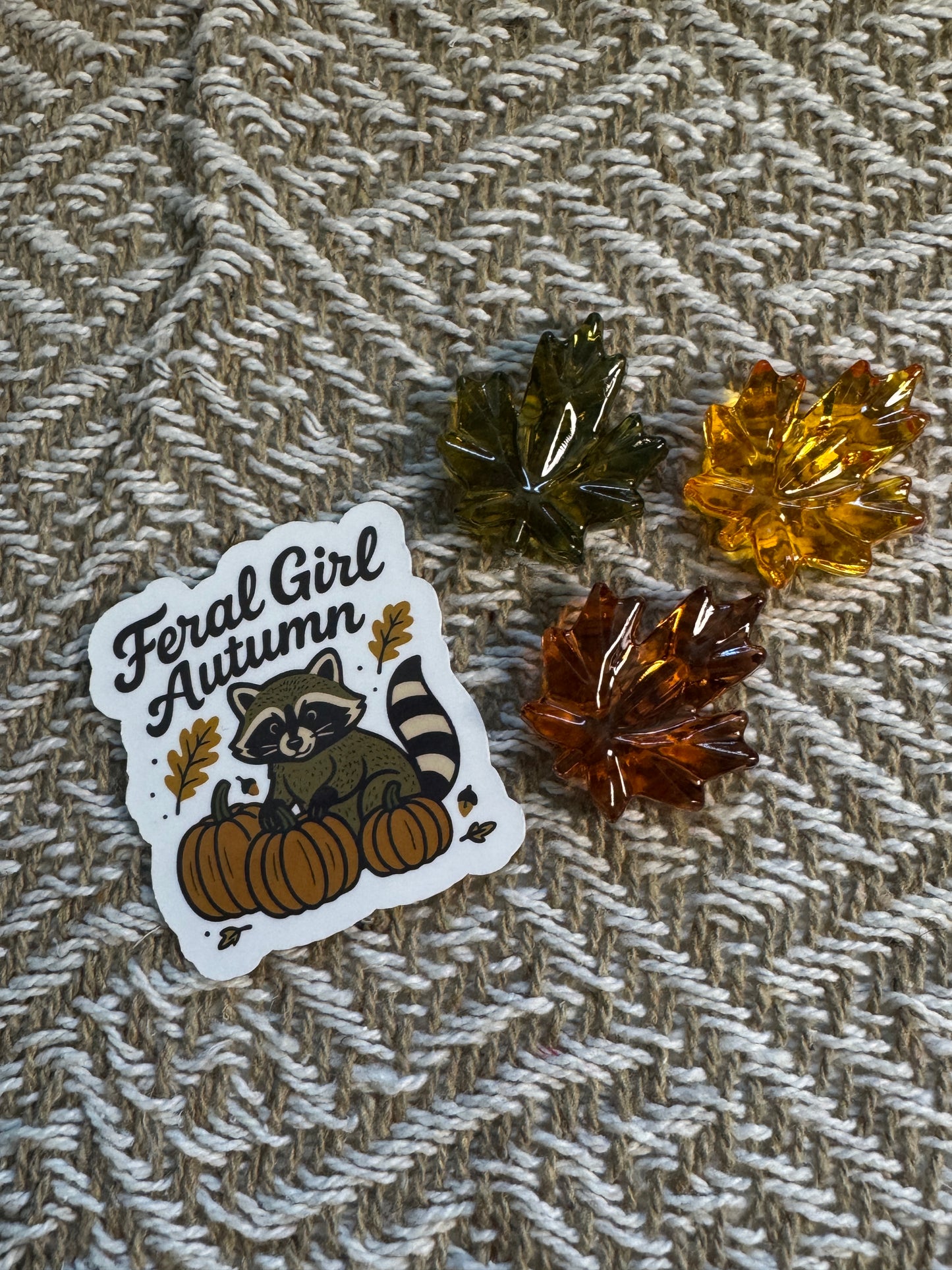 Feral Girl Autumn Vinyl Sticker