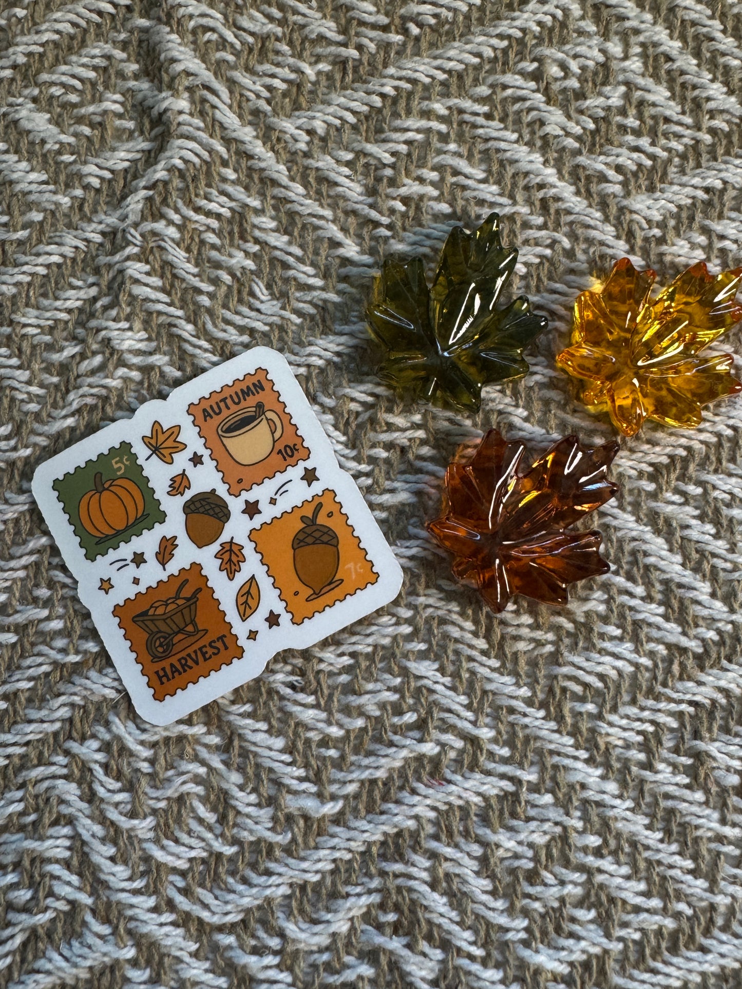Fall Stamps Vinyl Sticker