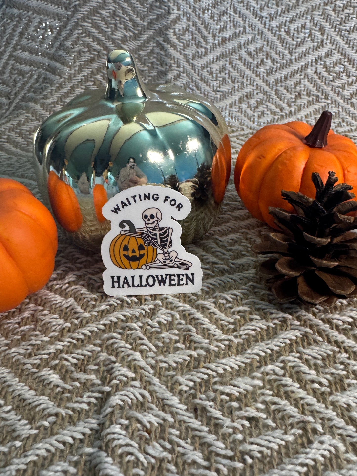 Waiting For Halloween Vinyl Sticker