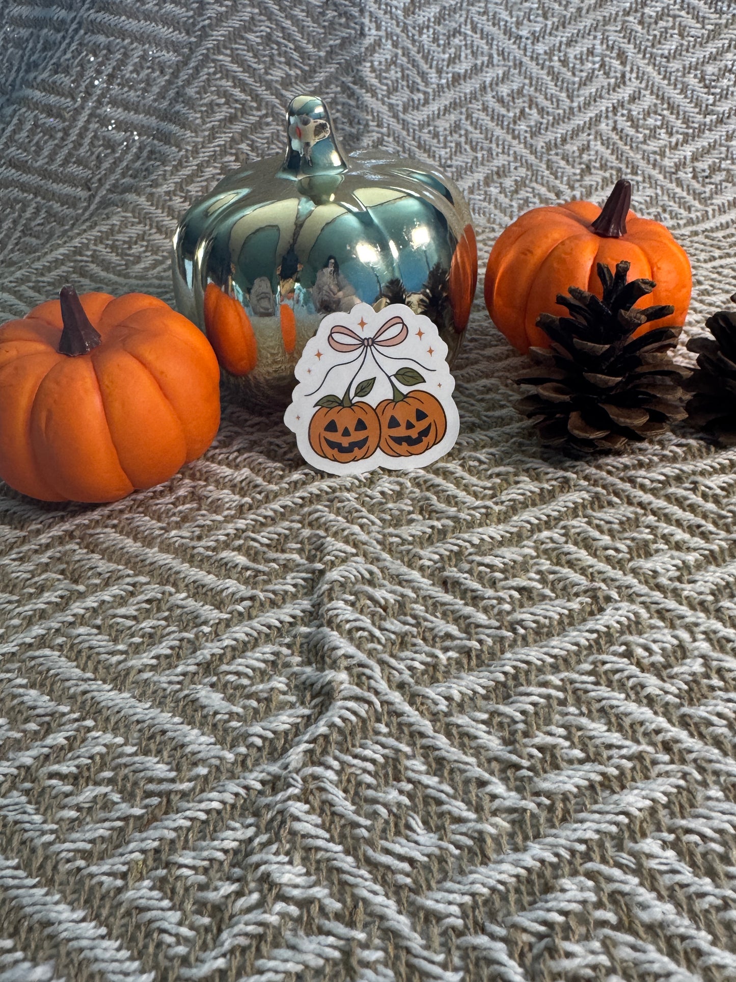 Coquette Pumpkins Vinyl Sticker