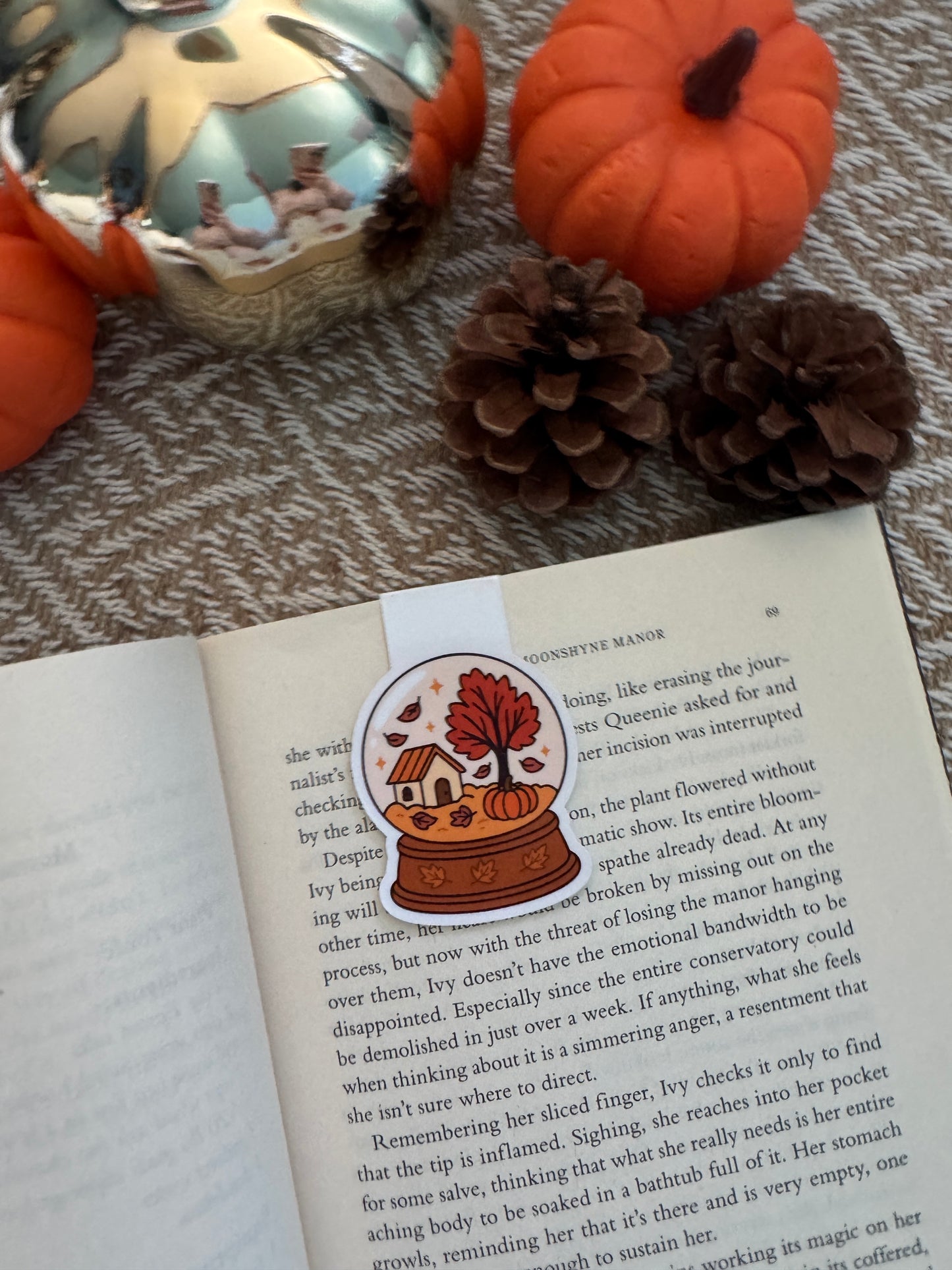 Autumn Globe Magnetic Bookmark