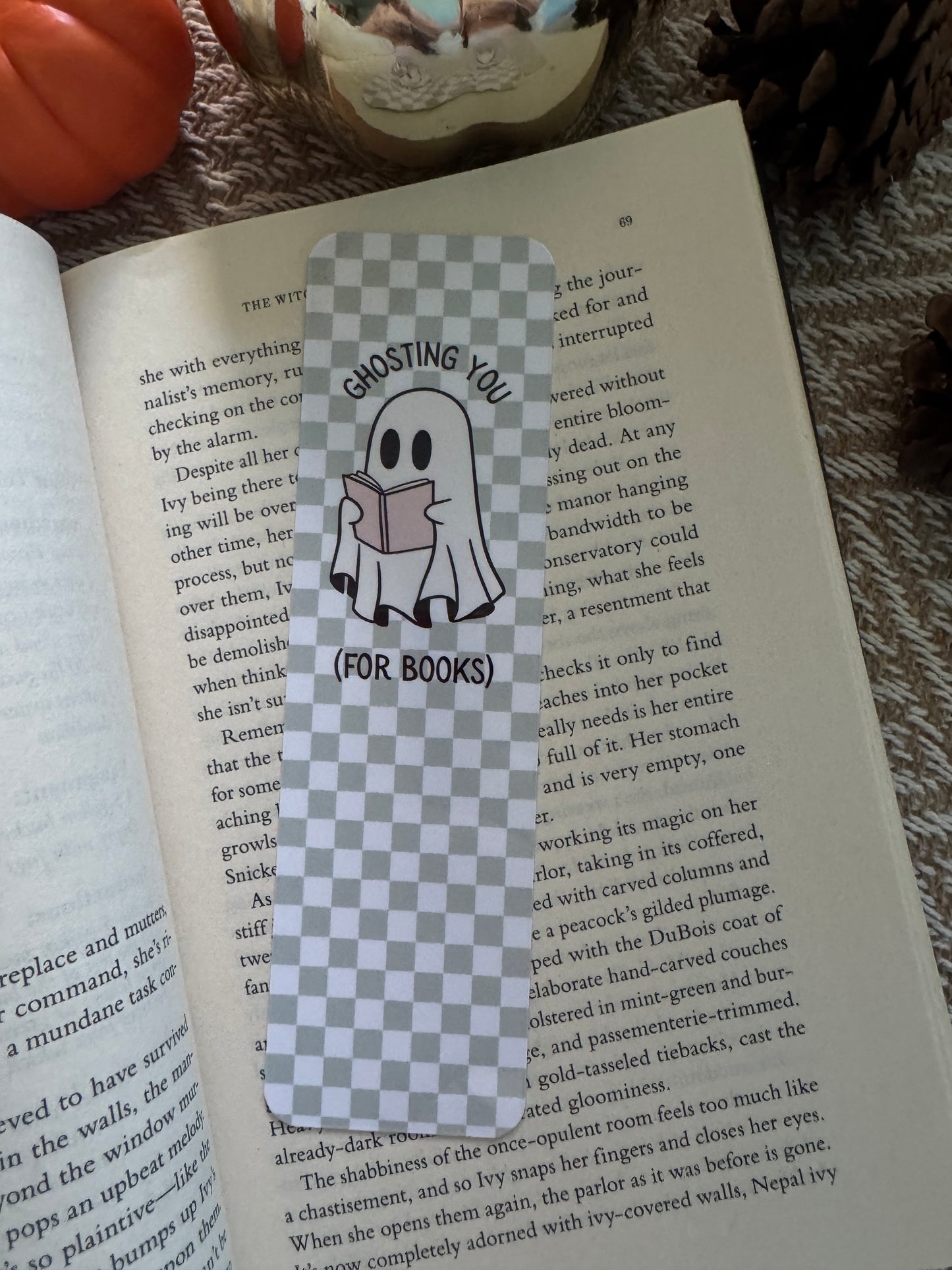 Ghosting You For Books Halloween Bookmark