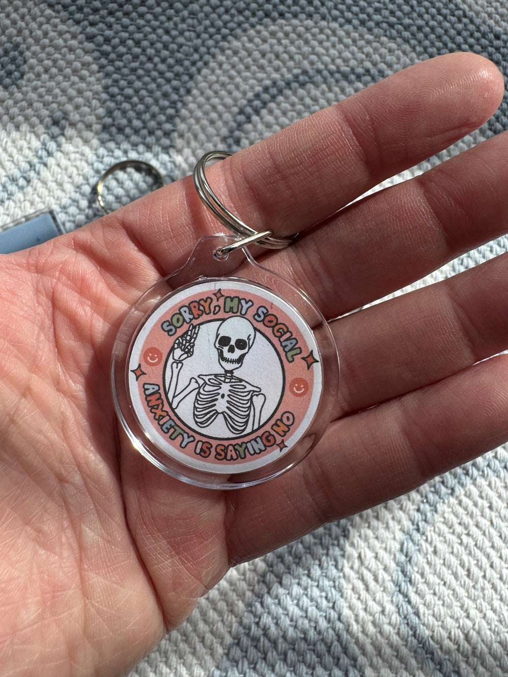 Social Anxiety Keychain