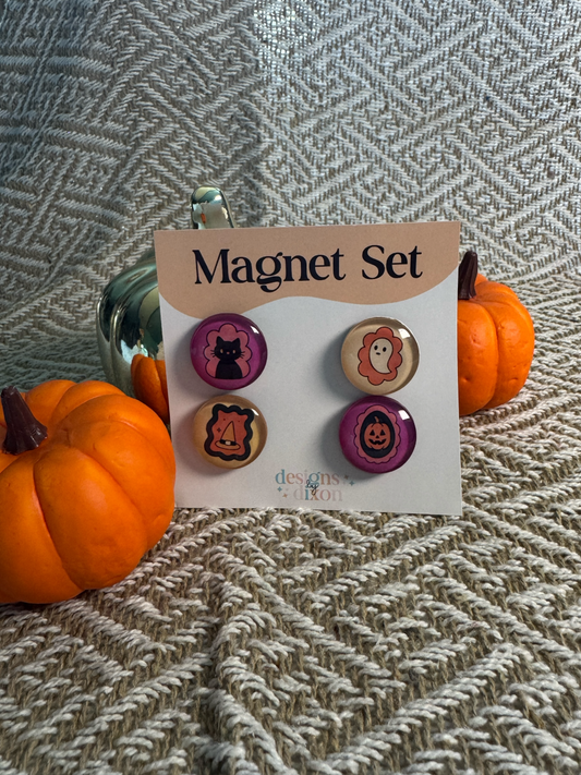 Halloween Cameo Magnet Set