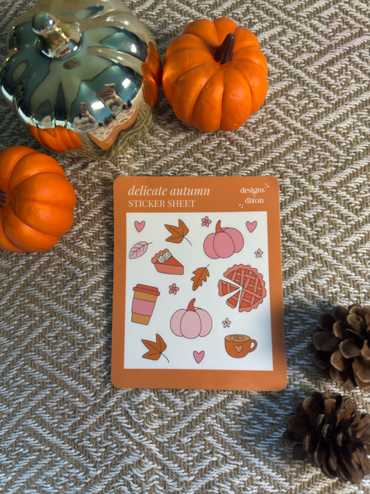 Delicate Autumn Sticker Sheet