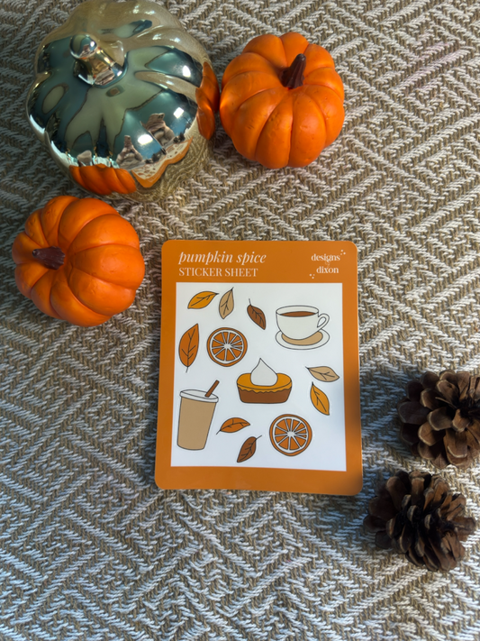 Pumpkin Spice Sticker Sheet