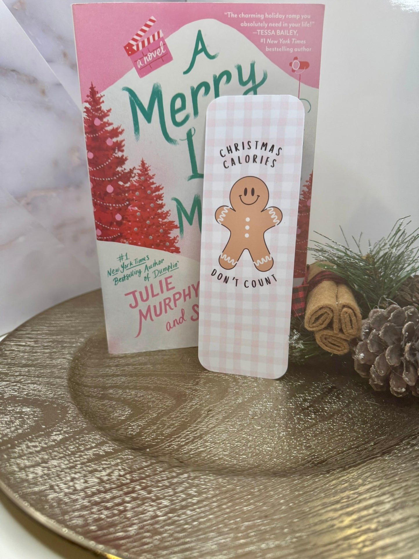 Christmas Calories Holiday Bookmark