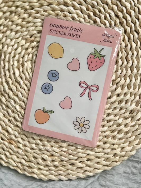 "Summer Fruit" Sticker Sheet