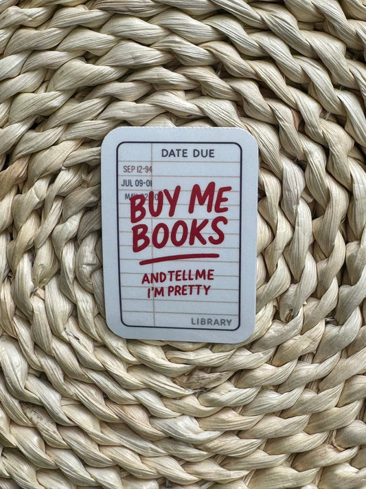 "Buy Me Books" Vinyl Sticker