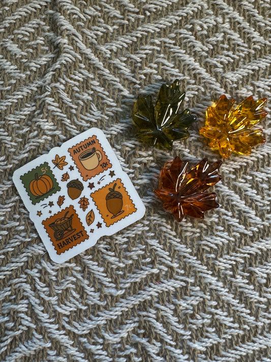 Fall Stamps Vinyl Sticker