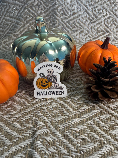 Waiting For Halloween Vinyl Sticker