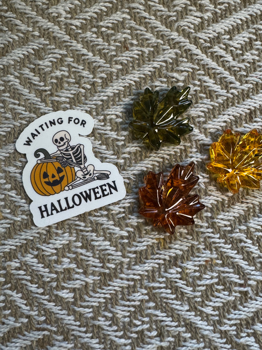Waiting For Halloween Vinyl Sticker