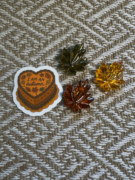 I'm An Autumn Cake Vinyl Sticker