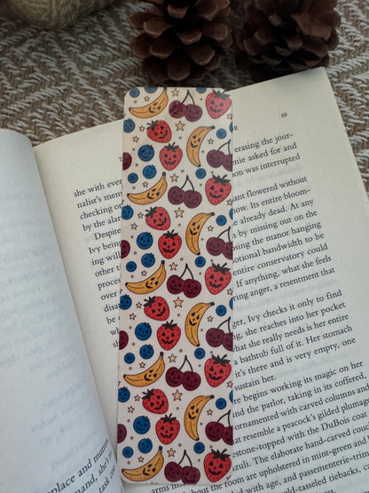 Spooky Fruits Double Sided Patterned Bookmark