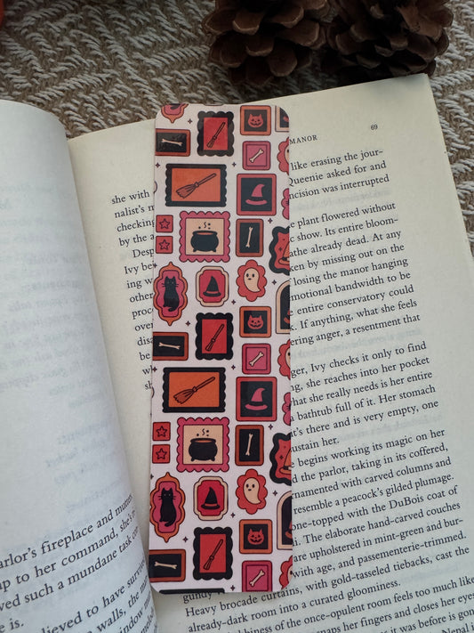 Halloween Cameo Double Sided Patterned Bookmark
