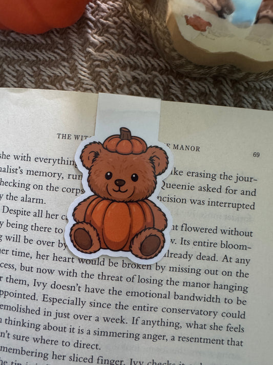 Halloween Teddy Magnetic Bookmark