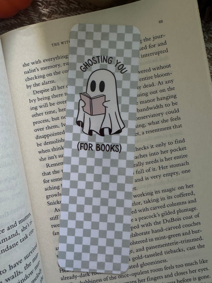 Ghosting You For Books Halloween Bookmark