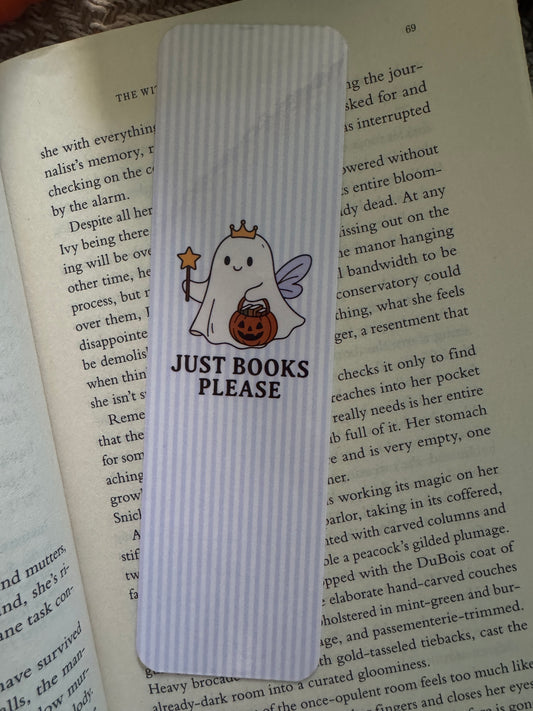 Just Books Please Halloween Bookmark